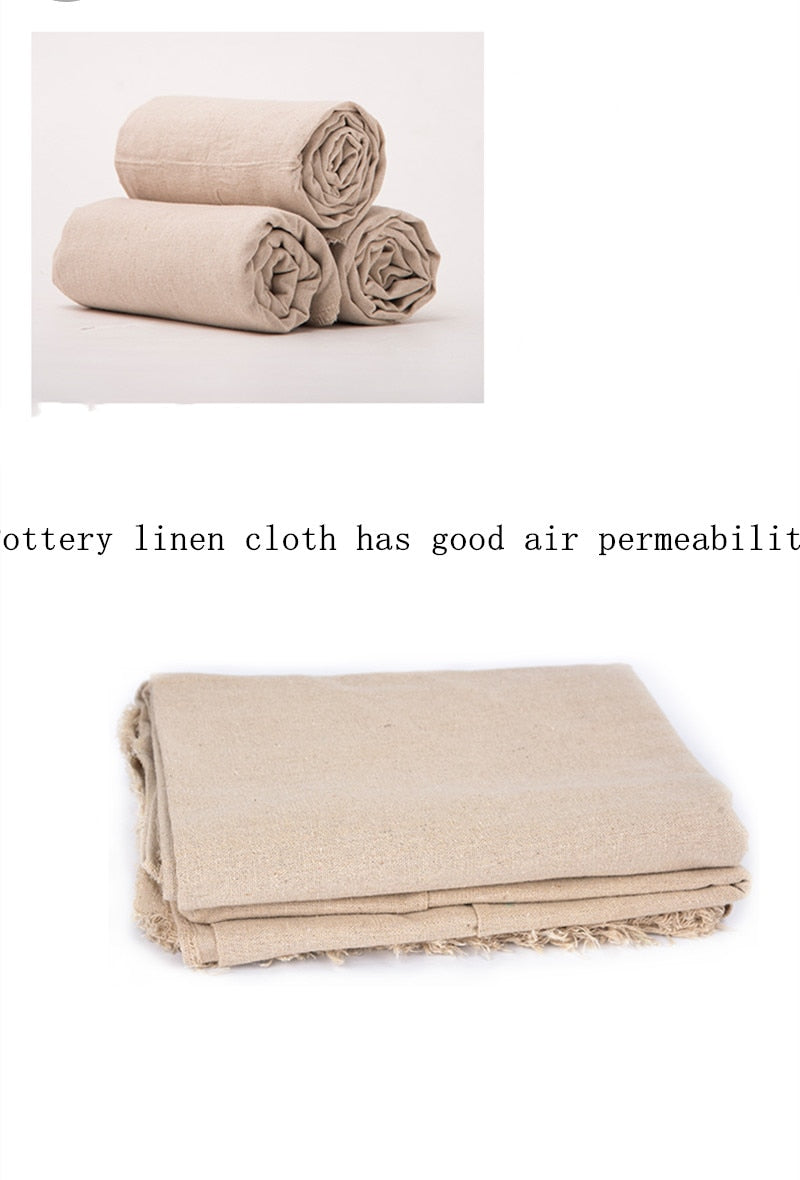 1M Pottery Linen Cloth Clay Burlap DIY Pottery Ceramics Clay Craft