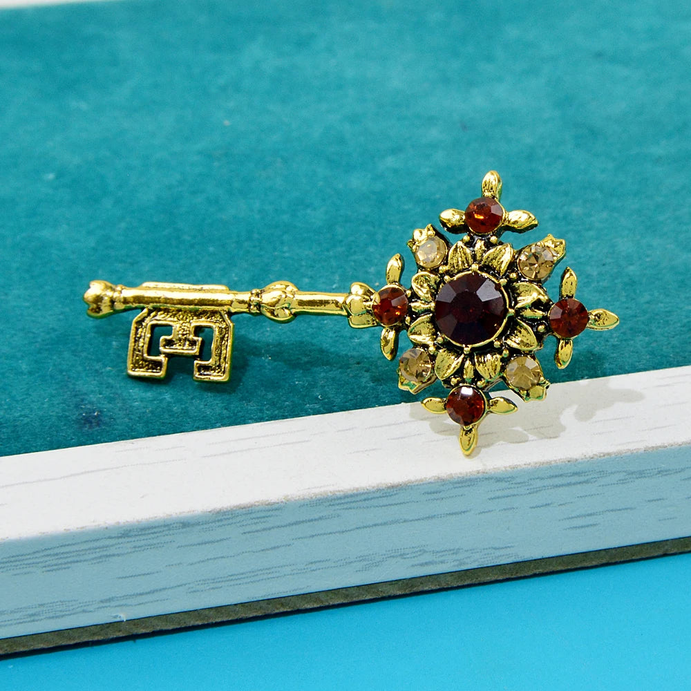 Antique Key Brooch