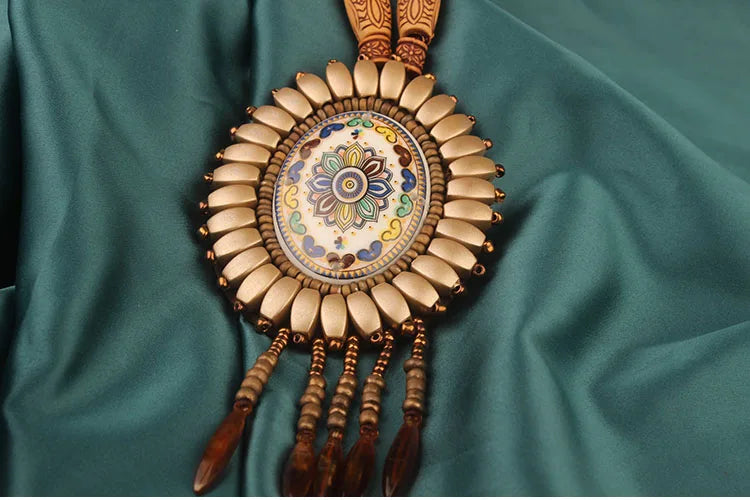 Handmade Beaded Leather Boho Necklaces