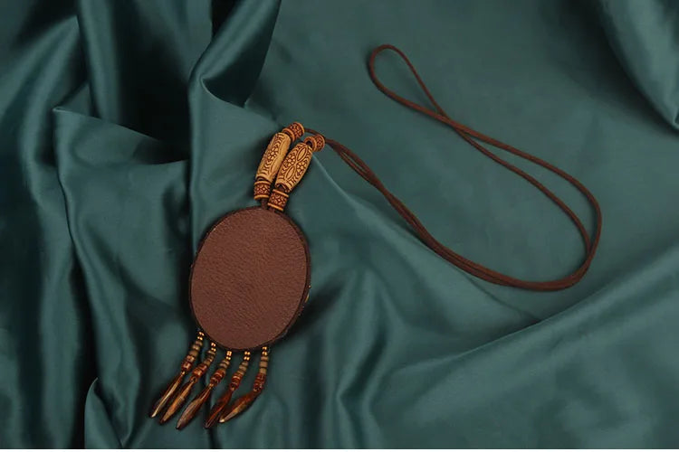 Handmade Beaded Leather Boho Necklaces