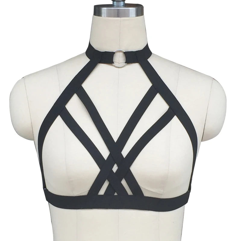 Pentagram Punk Harness Cage Body Harness