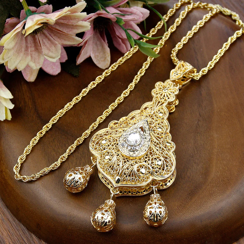 Morrocan Bell Pendant Necklace