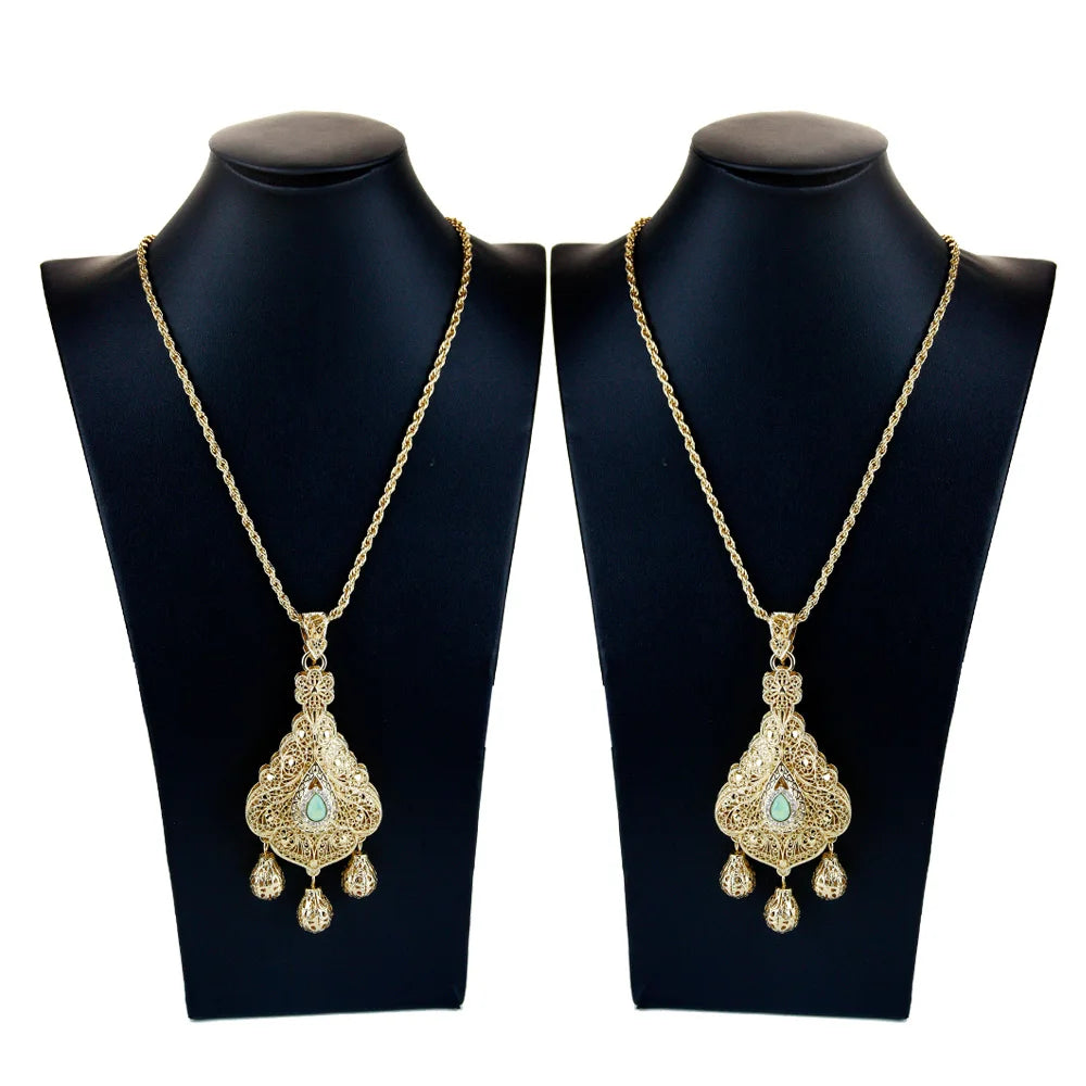Morrocan Bell Pendant Necklace