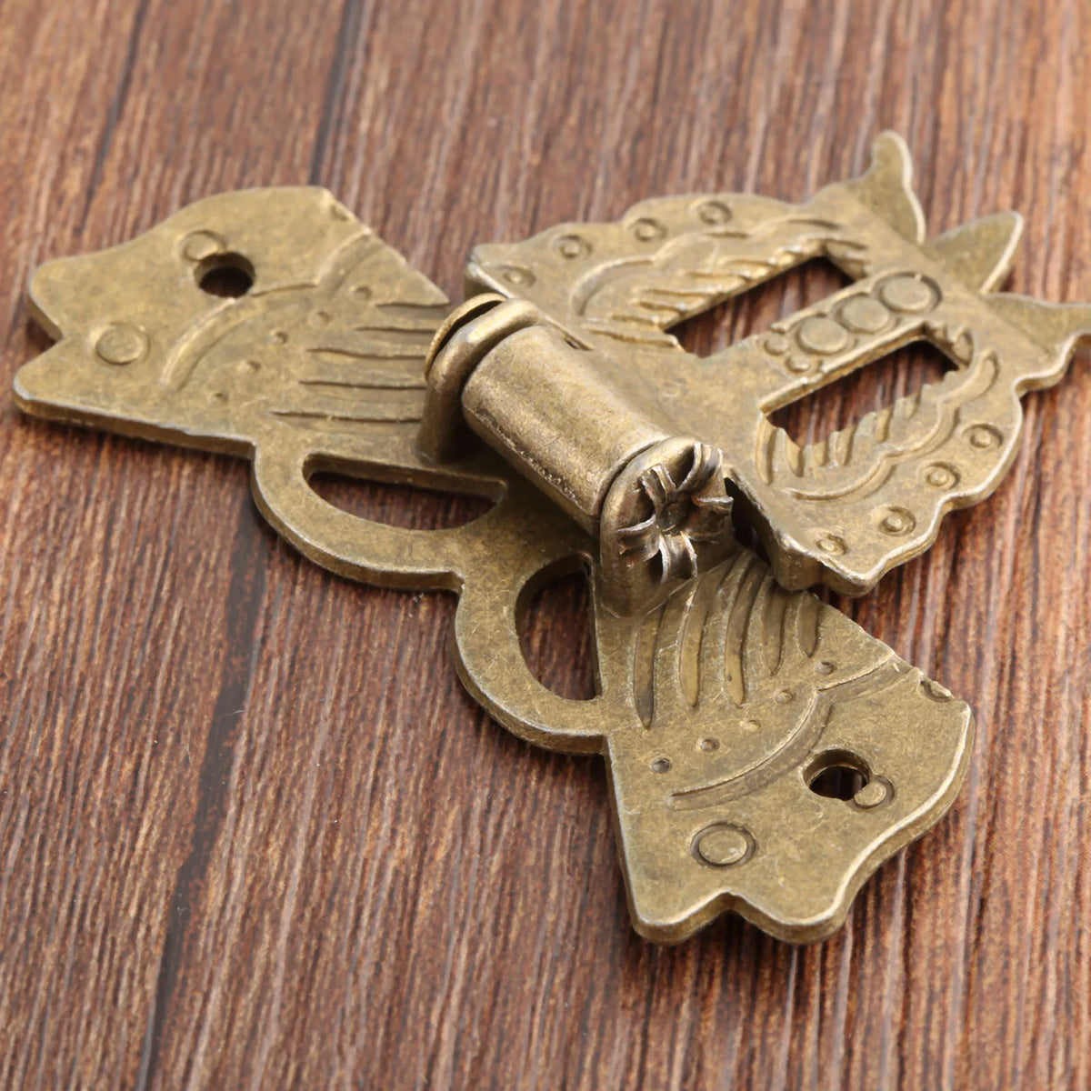 Antique Bronze Butterfly Hasp Latch Wooden Box Clasp Furniture Hardware