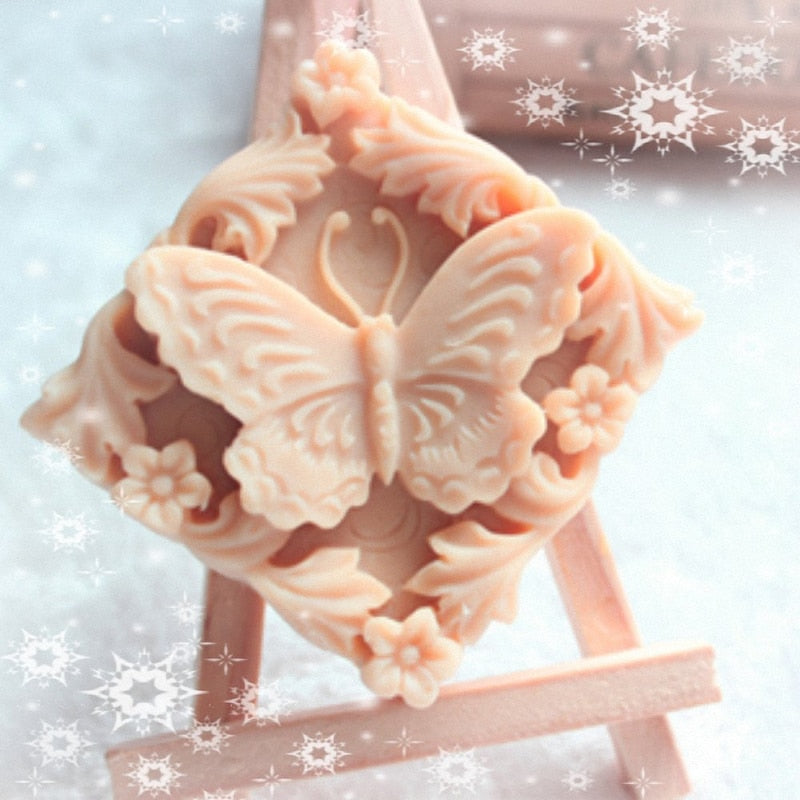 Butterfly Square Silicone Soap Food Candle Resin Craft Mould