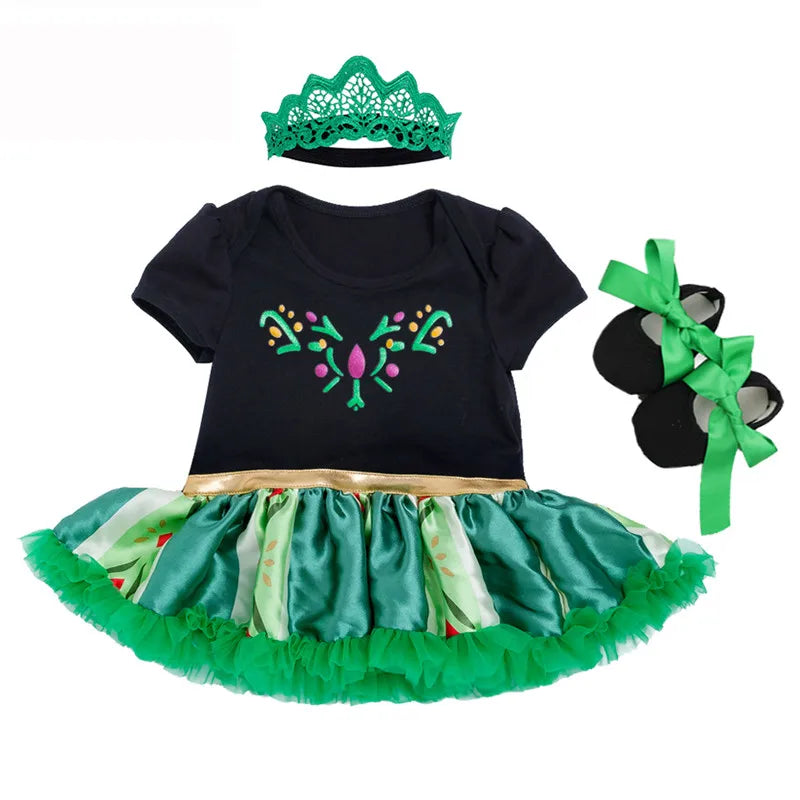 0-2Y 3pcs Girl Baby Superhero Suit Costume Newborn Clothing Sets