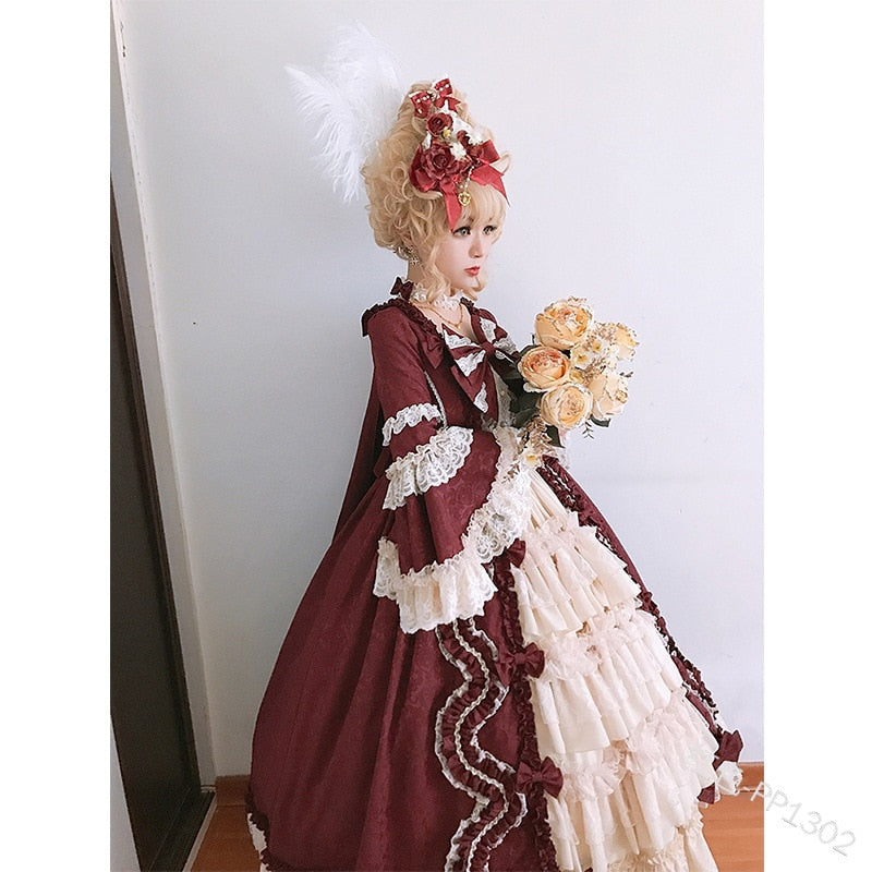 Rococo Queen Halloween Carnival Palace Cosplay Book Week Costume