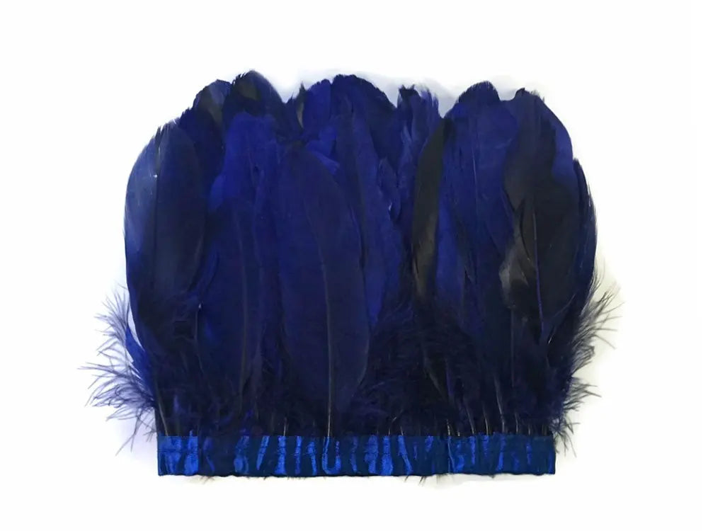2 Meters Dyed Goose Feather Trims Fringes Ribbons DIY Craft