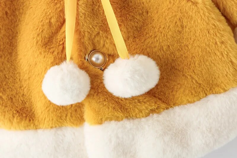 Christmas Deer Plush Baby Jacket