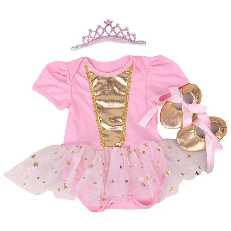 0-2Y 3pcs Girl Baby Superhero Suit Costume Newborn Clothing Sets