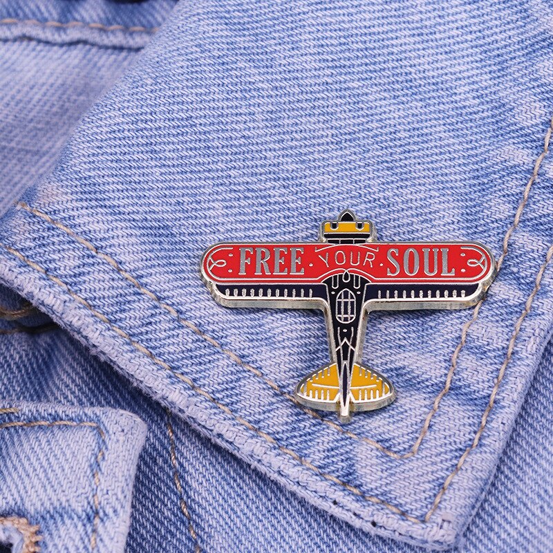 Free Your Soul Enamel Pin Lapel Pins Badge