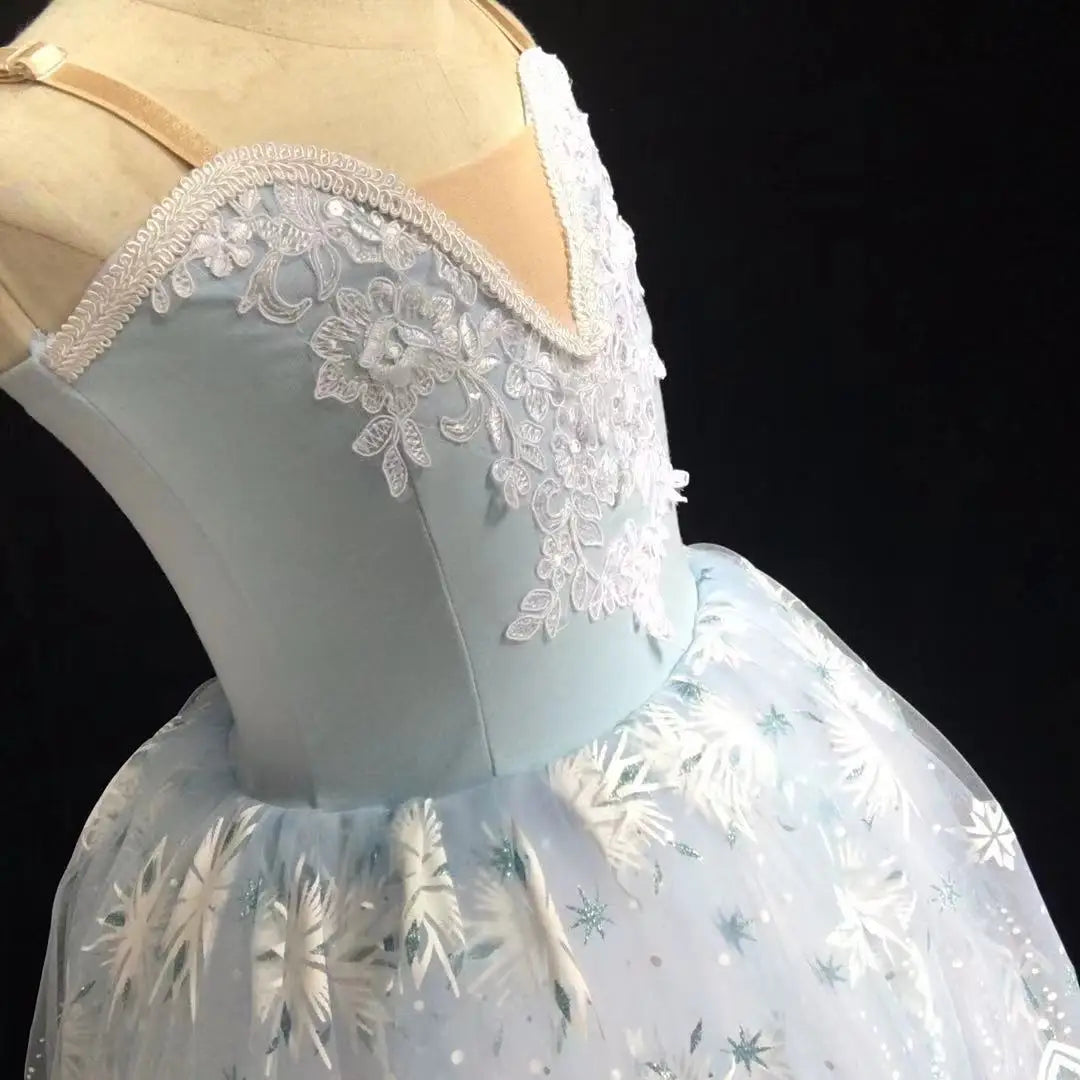 Sweetness Long Ballet Tutu Dress Contemporary Dance Ballerina Dress Costumes