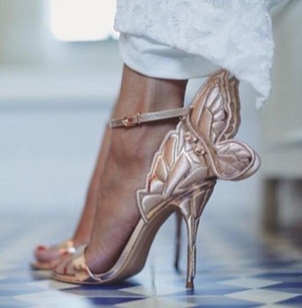 Flitter Feet Butterfly High Heels Party Shoes