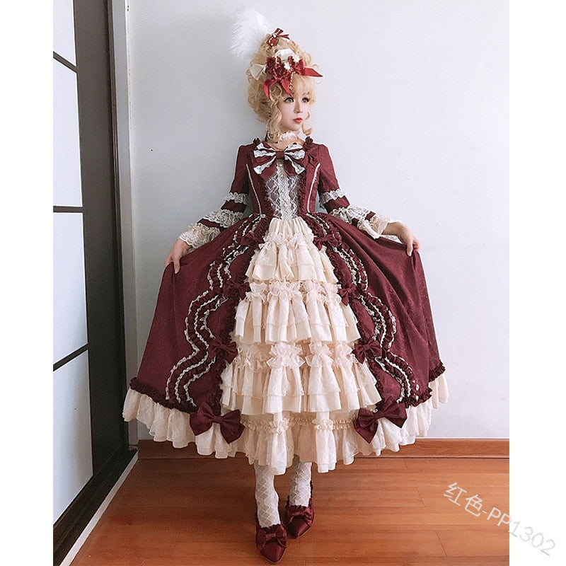 Rococo Queen Halloween Carnival Palace Cosplay Book Week Costume
