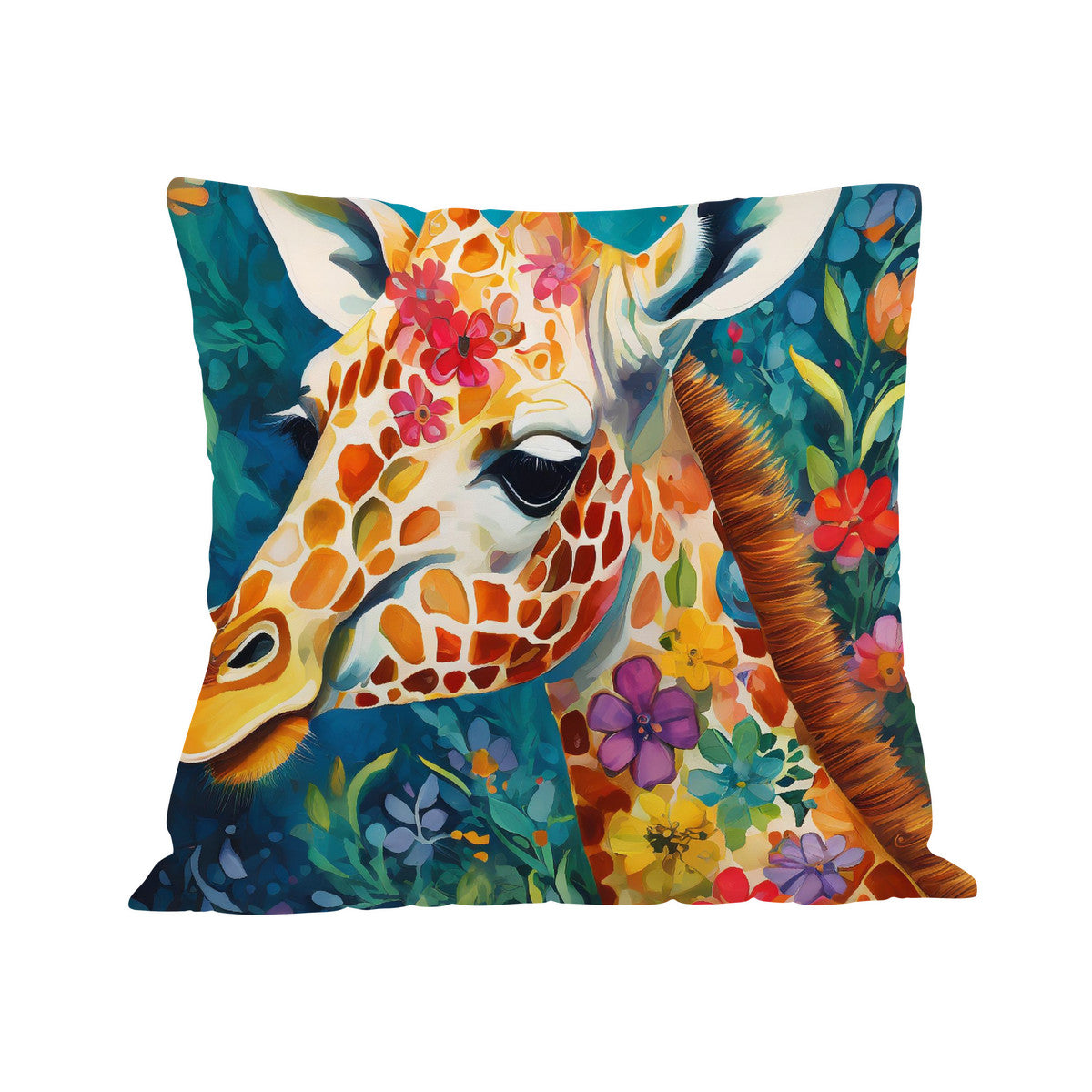 Garden Giraffe Cushion Cover