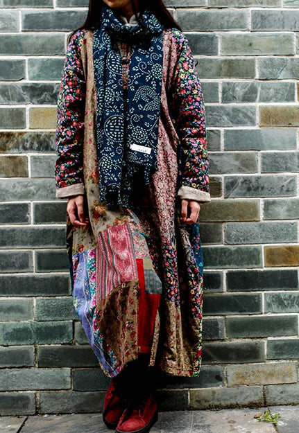 Vintage Cotton Linen Patchwork Coats