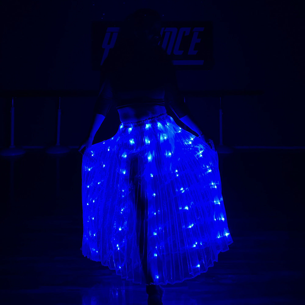 LED Light Up Party Skirt for Adults Dance Performance Wear