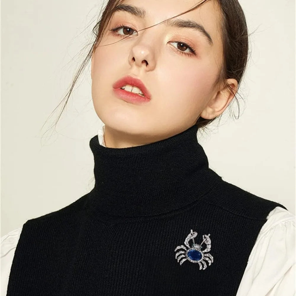 Shiny Little Crab Brooch
