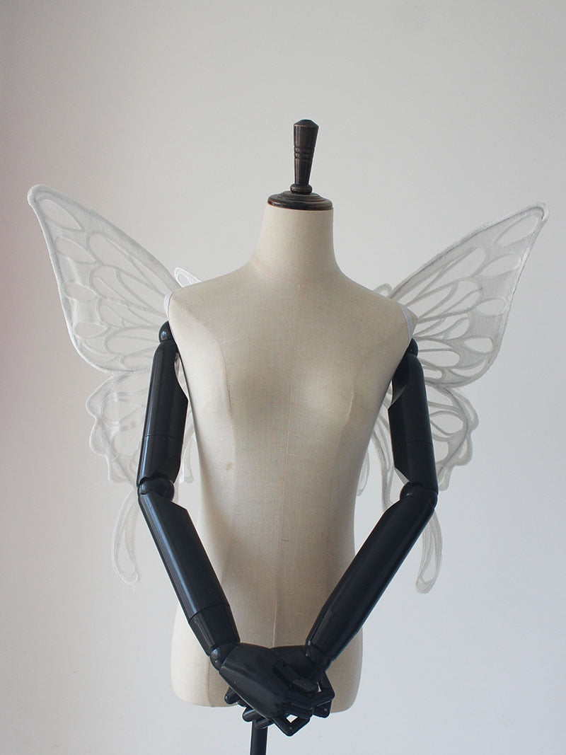 Black or White Butterfly Wings Costume
