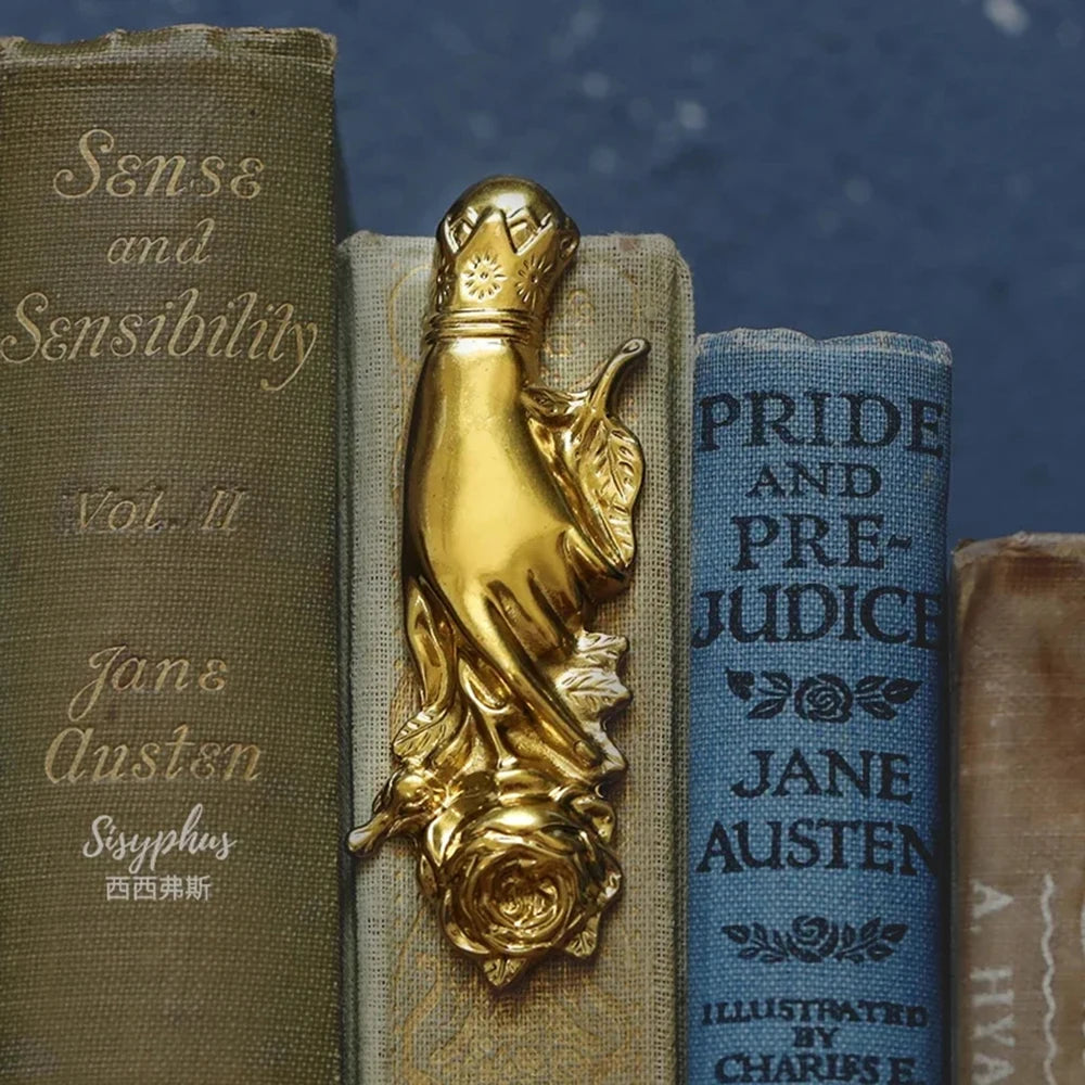 Victorian Hand Rose Bookmark