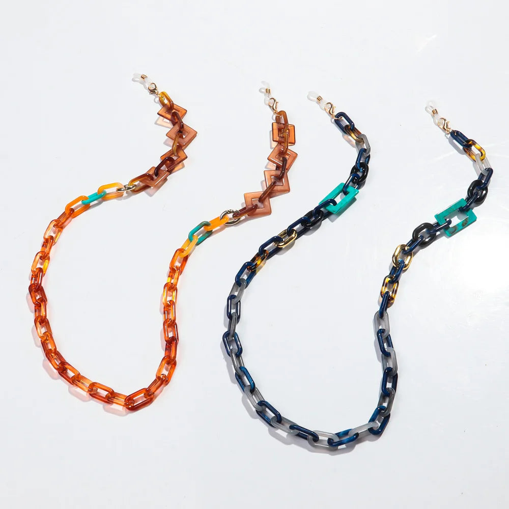 Resin Acrylic Glasses Chain Funky Sunglasses Accessories