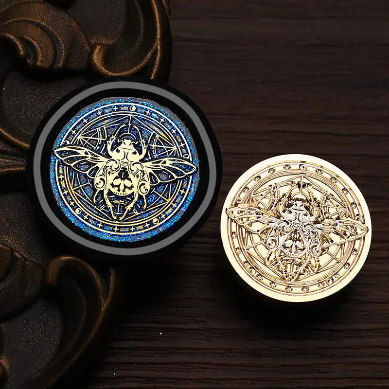 Insect Shaped Wax Seal Stamps Copper Head Embossed Sealing Stamp For DIY Cards Scrapbooking Wedding Invitation Decor 