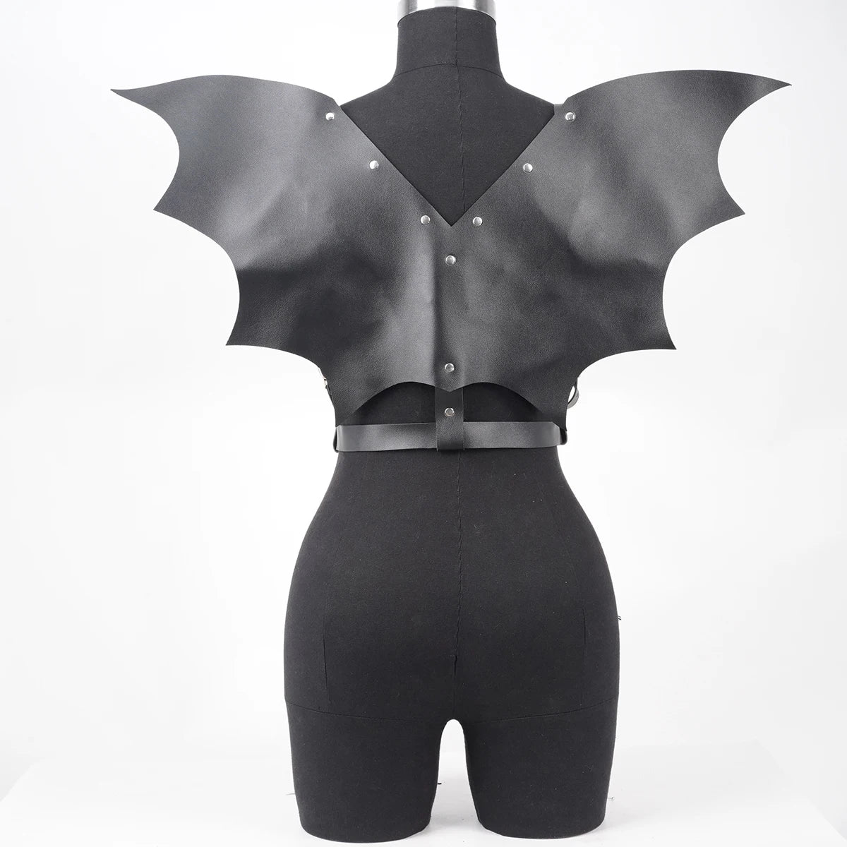 Bat Wings Harness Faux Leather Waist Belt Chest Harness