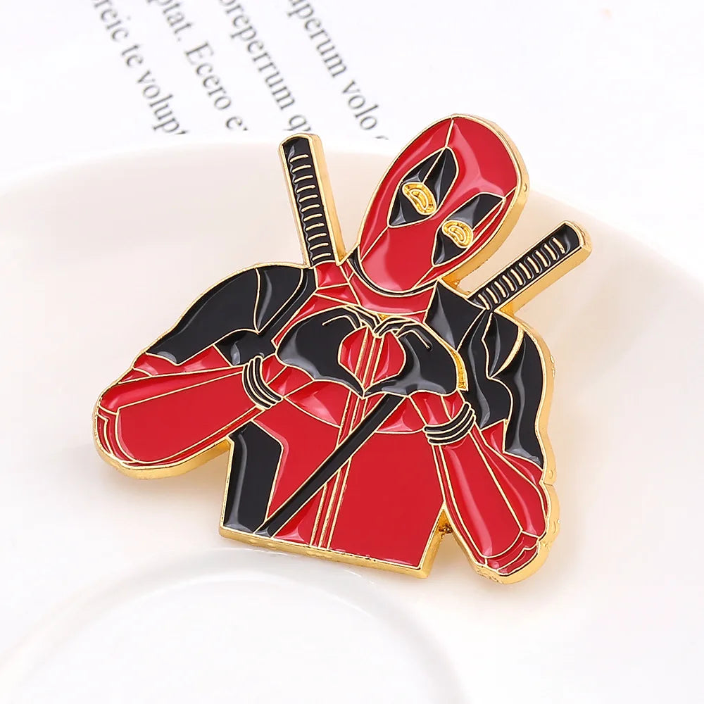 Marvel Deadpool Love Brooch Enamel Pin