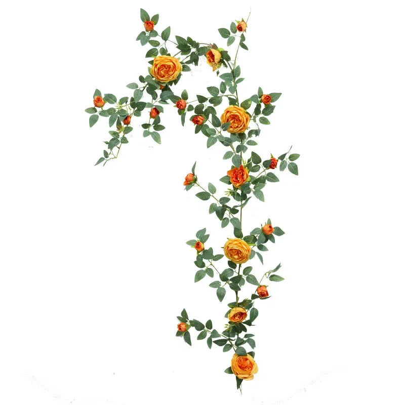 Artificial Sweetheart Roses Silk Fake Flowers Vines Party Decoration