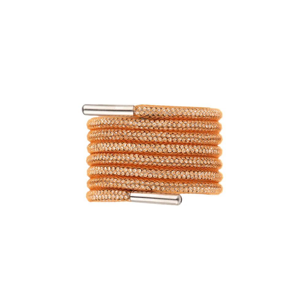 One Rhinestone Shoelace Casual Sneakers Round Shoe Laces Rainbow Diamond Cross Braiding 100/120/140/160CM