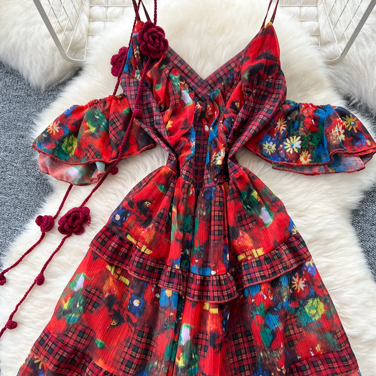 Fiesta Plaid Dress