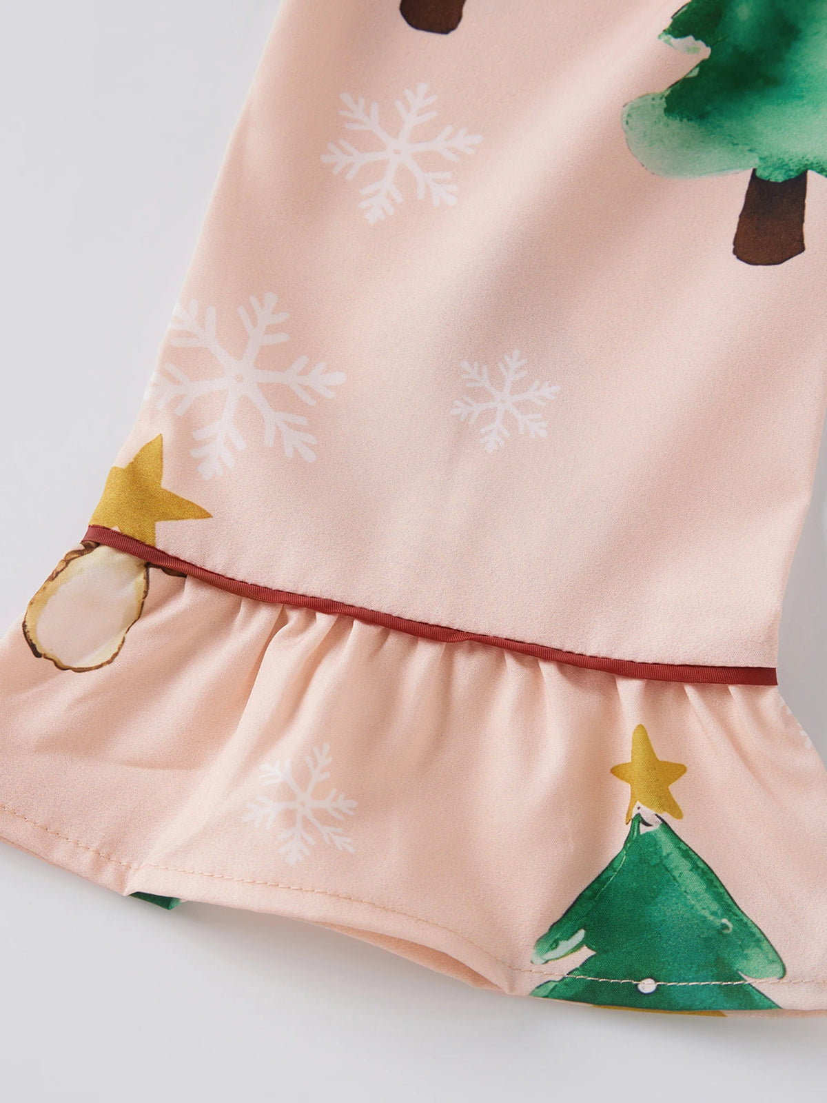 Women's Christmas Pyjama Set Mushroom Christmas Tree Print Sleepwear
