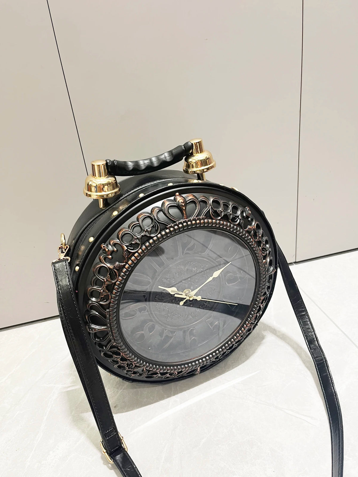 Steampunk Station Clock Handbags Shoulder Bags