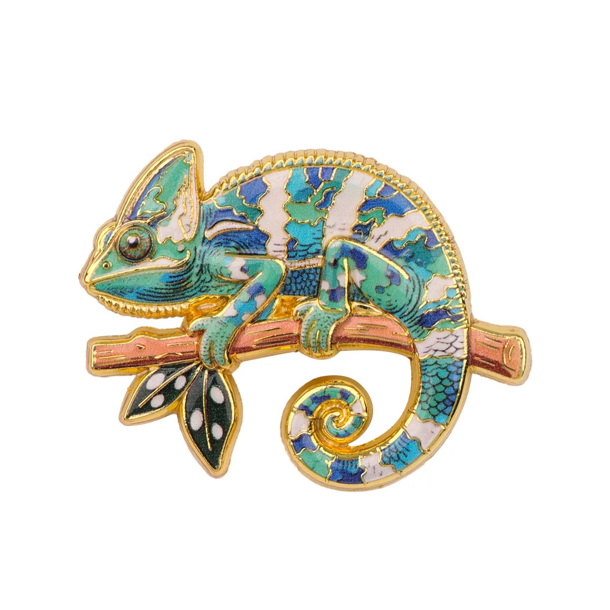 Chameleon Lizard Enamel Pin