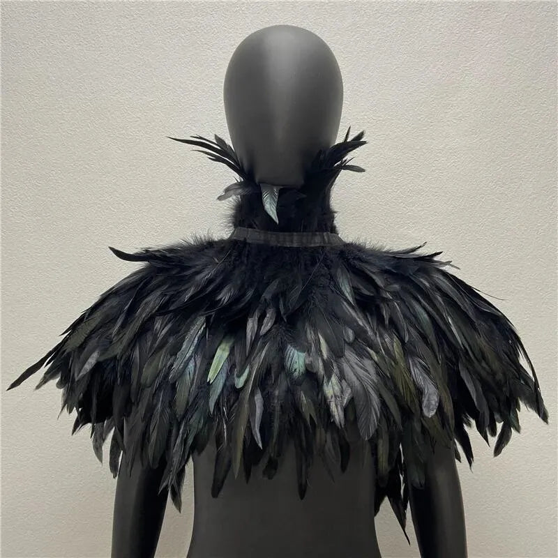 Zippora's Feather Collar Shawl