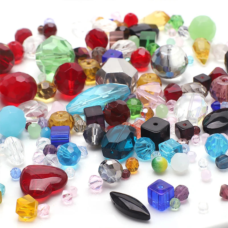 45g Mixed Glass Beads for Jewellery Making DIY Bracelet Necklace