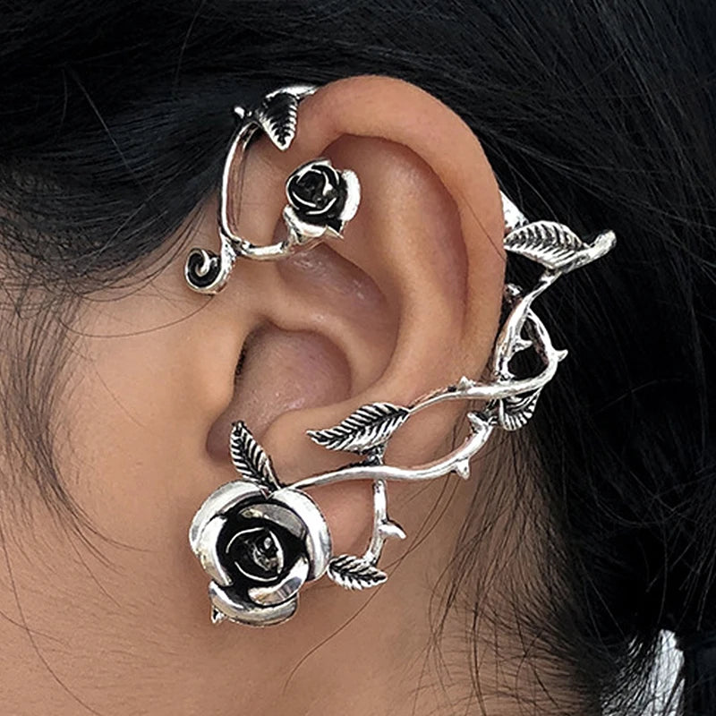 Gothic Rose Ear Cuff