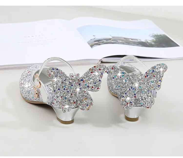 Magical Glittery Butterfly Girls Shoes