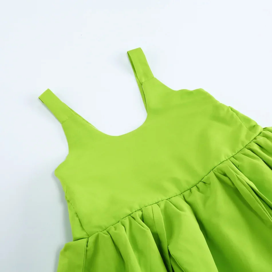 Tinkerbell Dress Girls Costumes Green Fairy