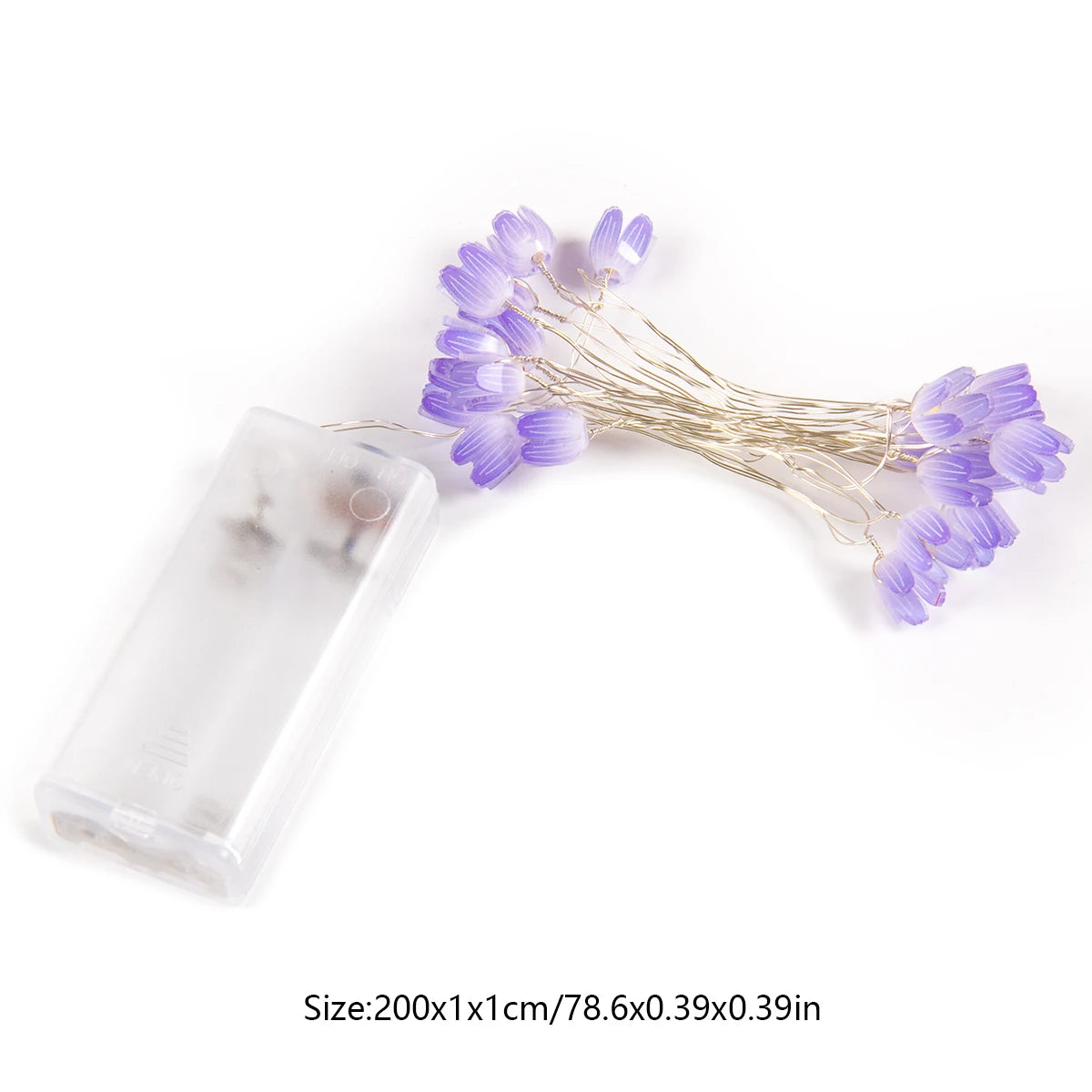 2m 20LED Tulip Flowers String Lights Fairy Twinkle Hanging LED String Lamp