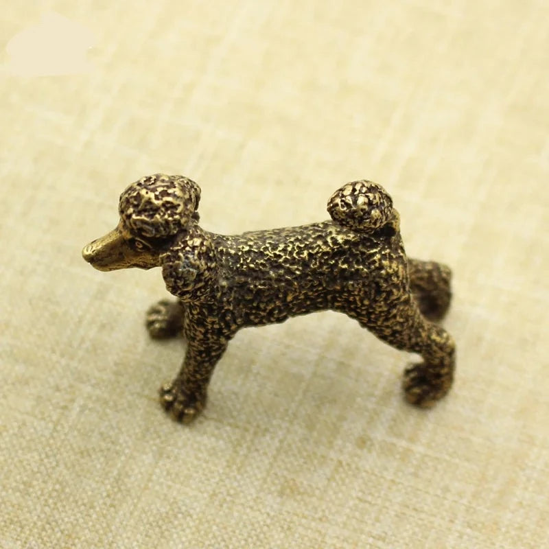 Copper Poodle Figurine Tea Pets