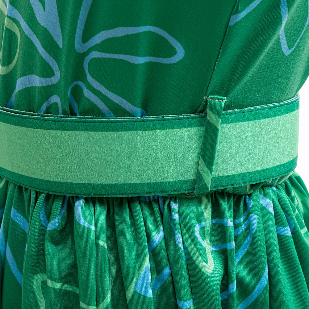 Girls Inside Out Disgust Cosplay Costumes Halloween Dress Ups