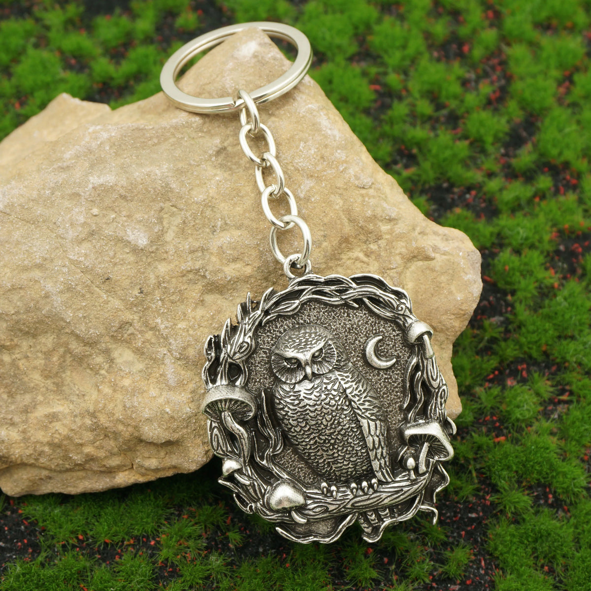 Forest Guardian Owl Keyring