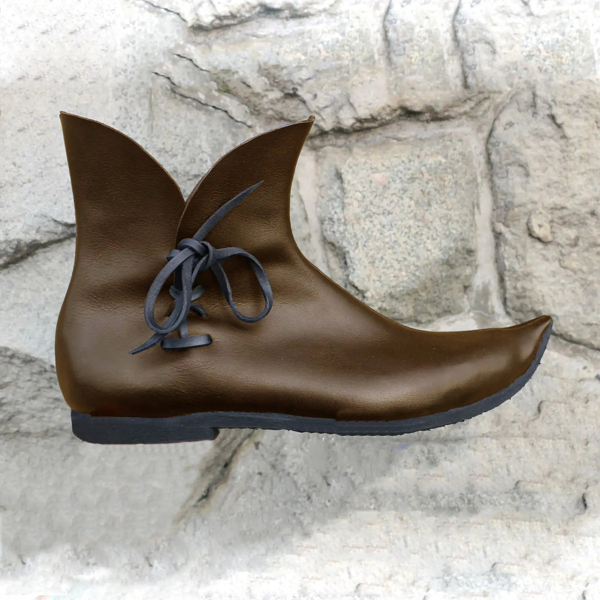 Pointy Crakows Medieval Faux Leather Poulaine For Nobles Renaissance Cosplay
