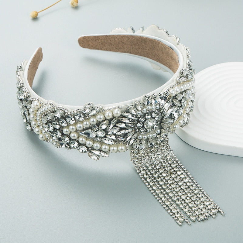 Palace Wear Pearl Tassel Headband