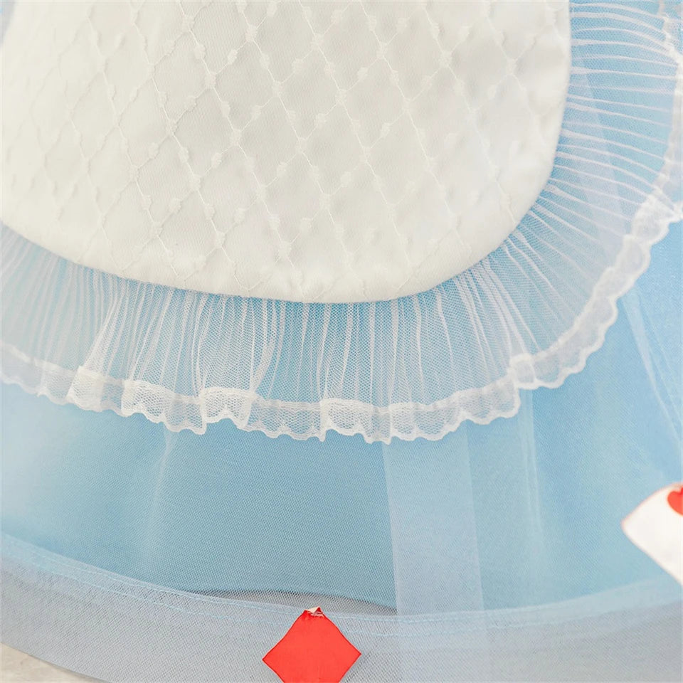 Toddler Princess Alice Belle Jasmine Mermaid Dress Baby Halloween Cosplay Costume