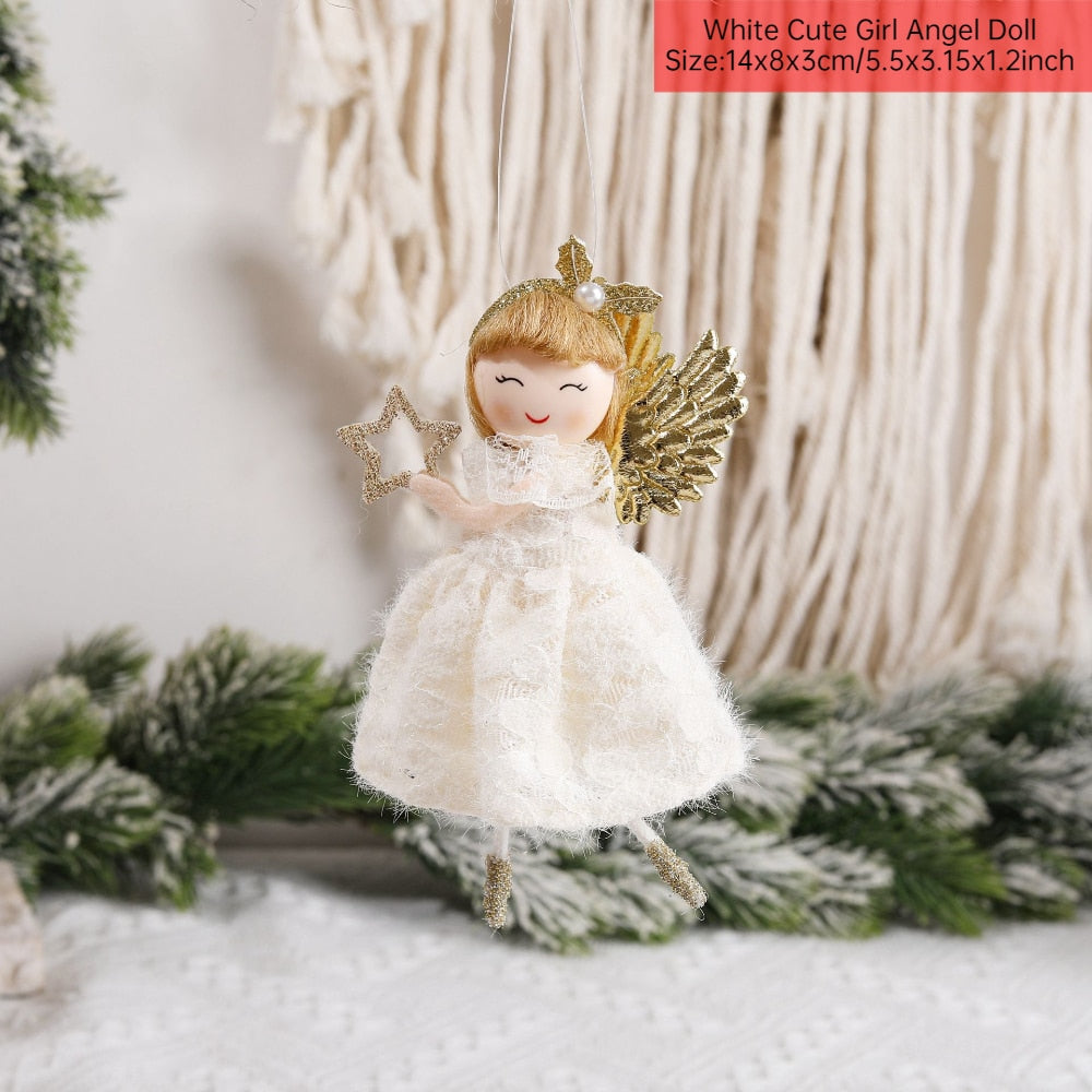 Christmas Angel Doll Xmas Tree Ornaments