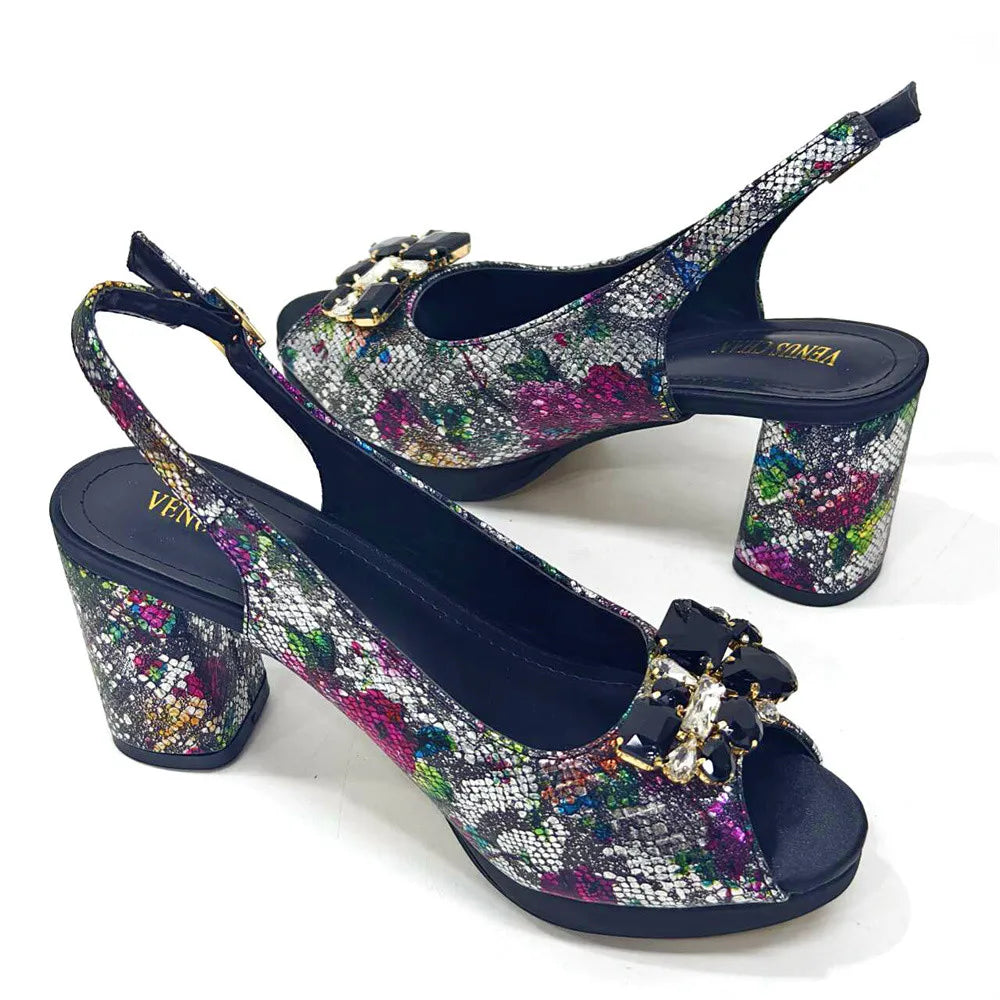 Spring Garden Party Shoes And Matching Bag Set