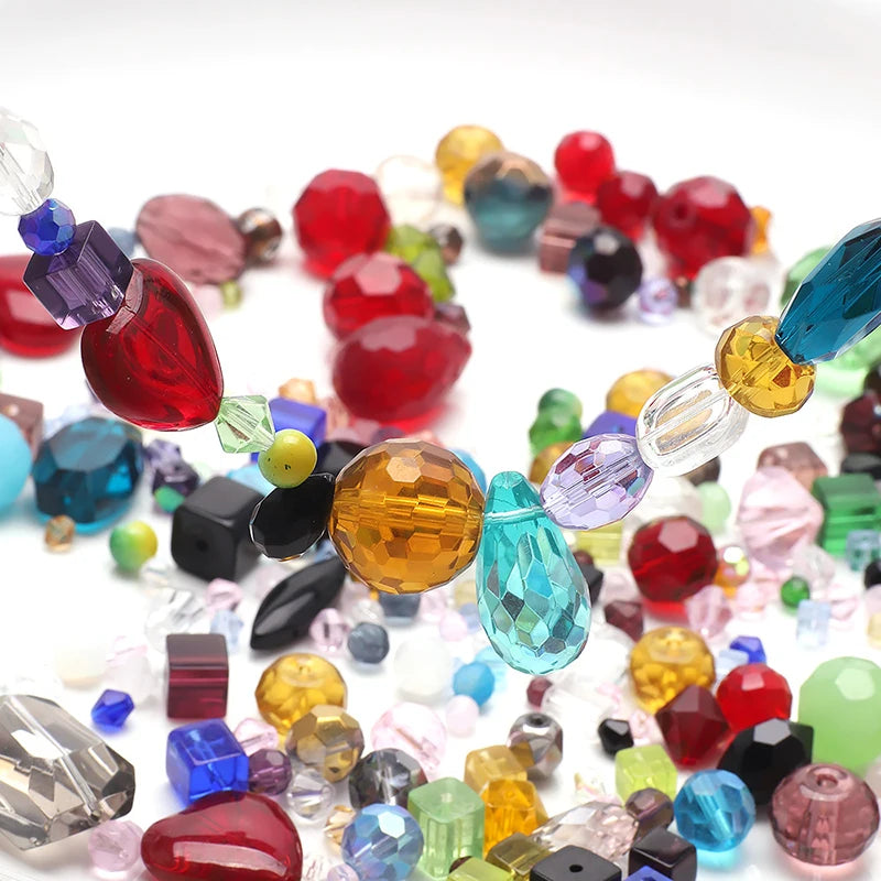 45g Mixed Glass Beads for Jewellery Making DIY Bracelet Necklace