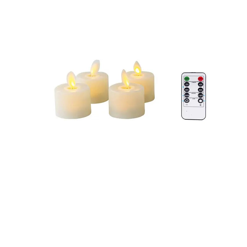 Flameless Moving Wick LED Candles With Remote Control